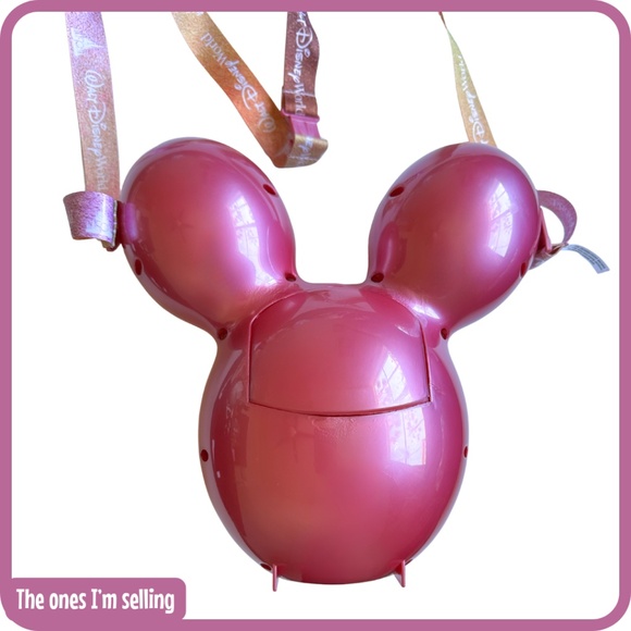 Club 33 Exclusive Popcorn Bucket Pink Walt Disney World 50th Anniversary Rare - Picture 2 of 3